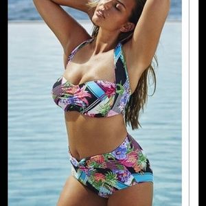 SWIMSUITS FOR ALL Plus Size Convertible Bikini Top